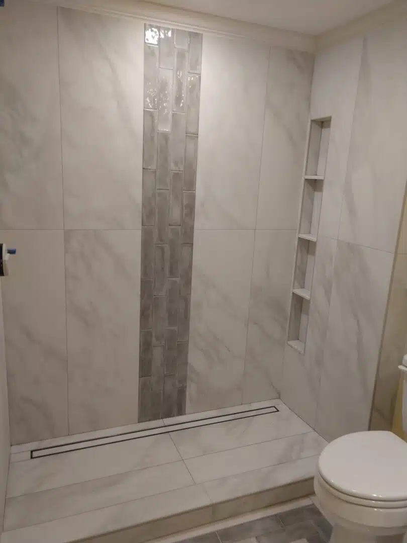 New shower and tile work done at this house in Raleigh NC